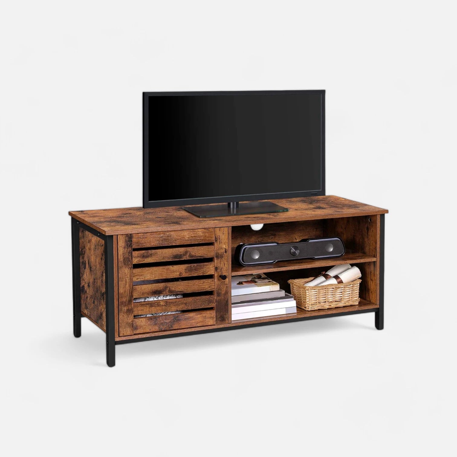 Rack de TV Rustik Madera Oscura Walnut