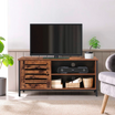 rack para TV - Rack de TV Rustik en madera oscura | mueblesamerica.cl
