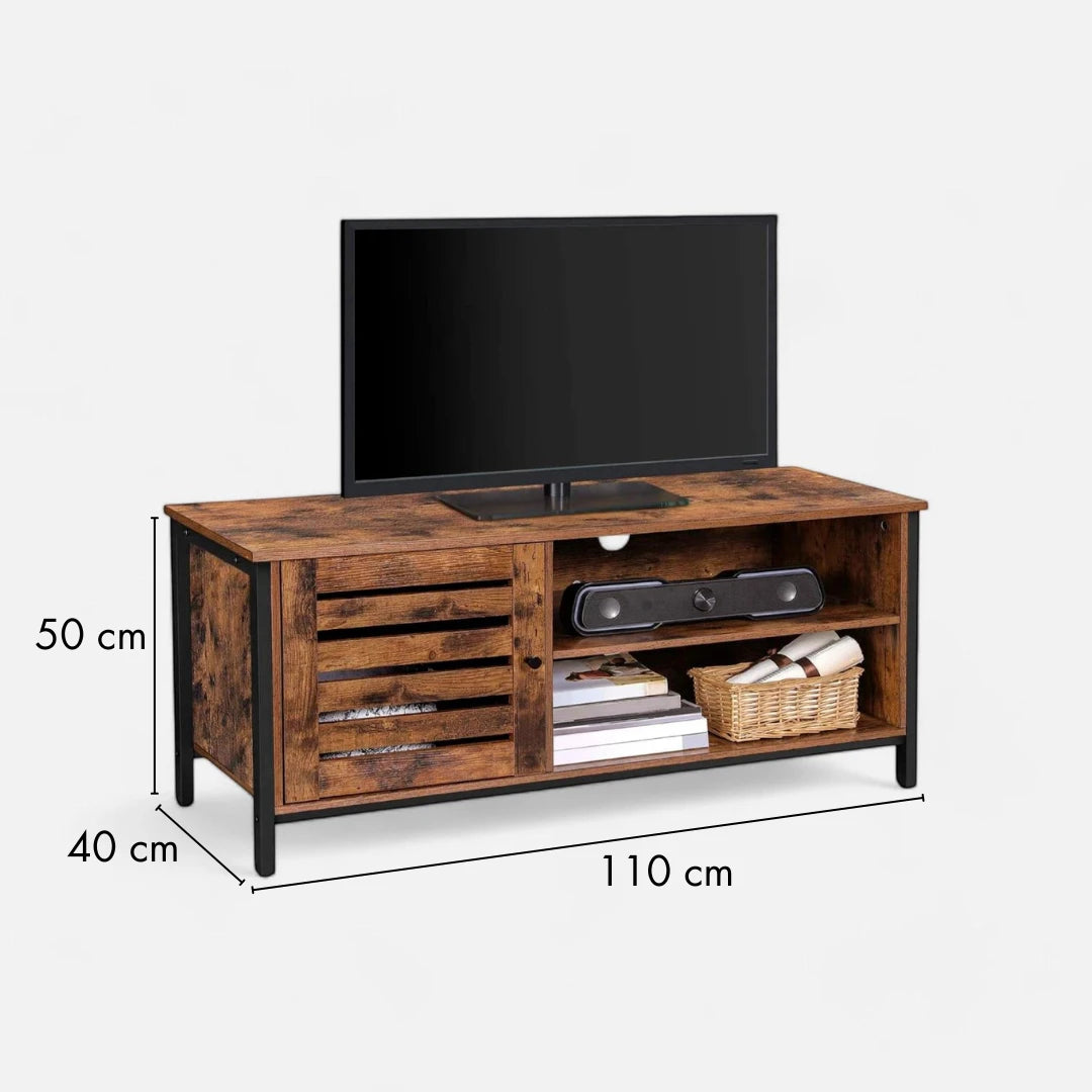Rack de TV Rustik Madera Oscura Walnut