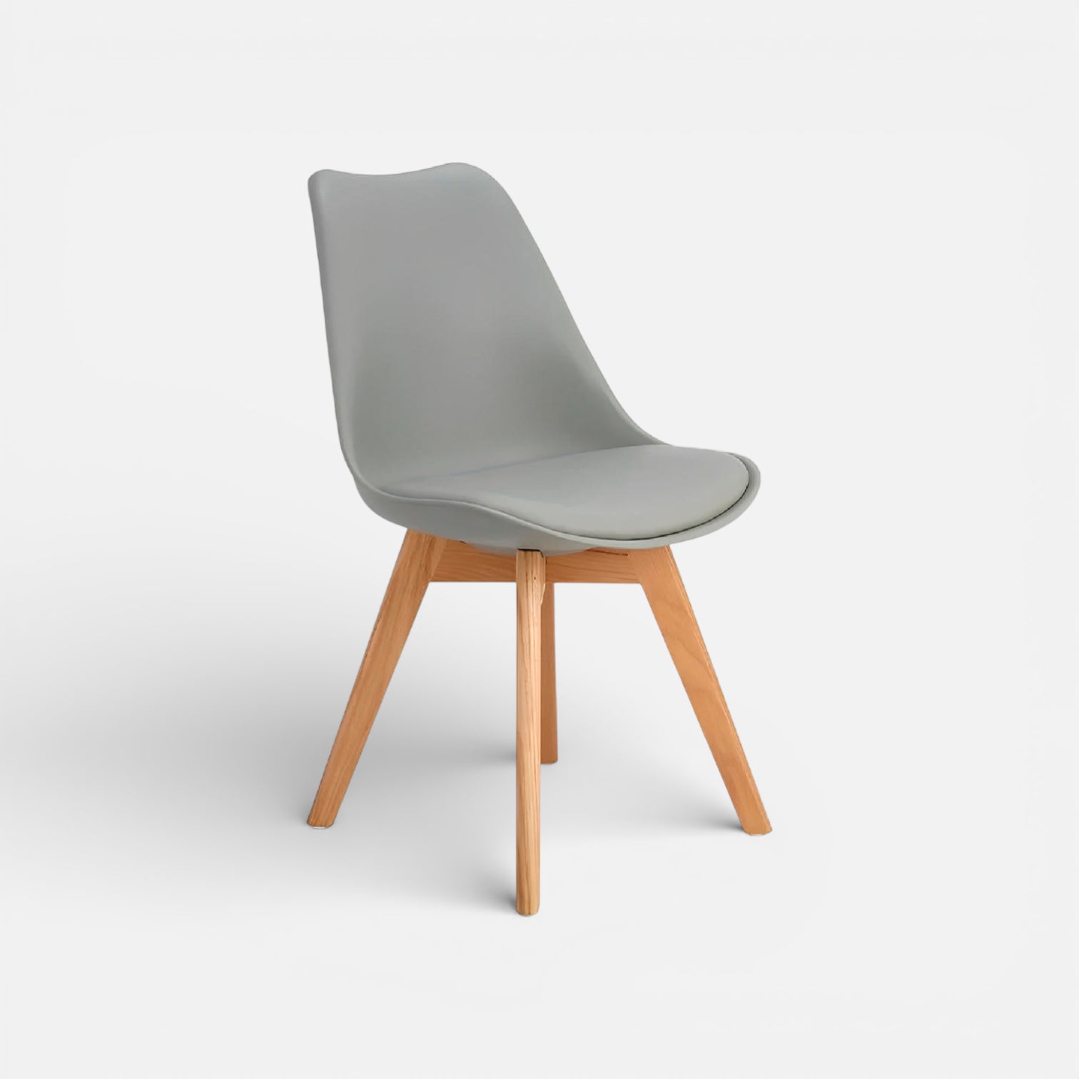 Silla Tulip Acolchada - Gris