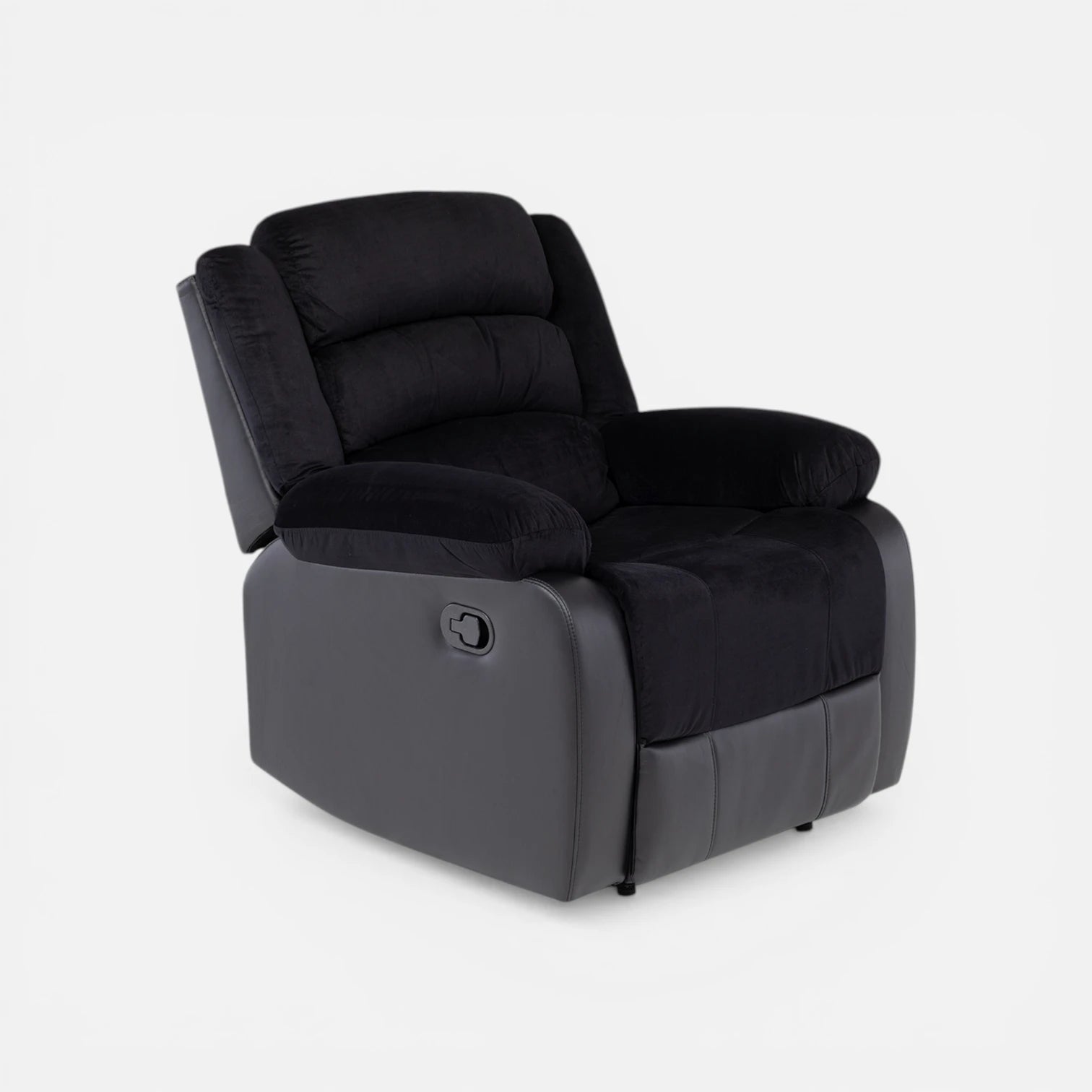 Sofá Bergere Marcus con Reclinación Manual -  Negro
