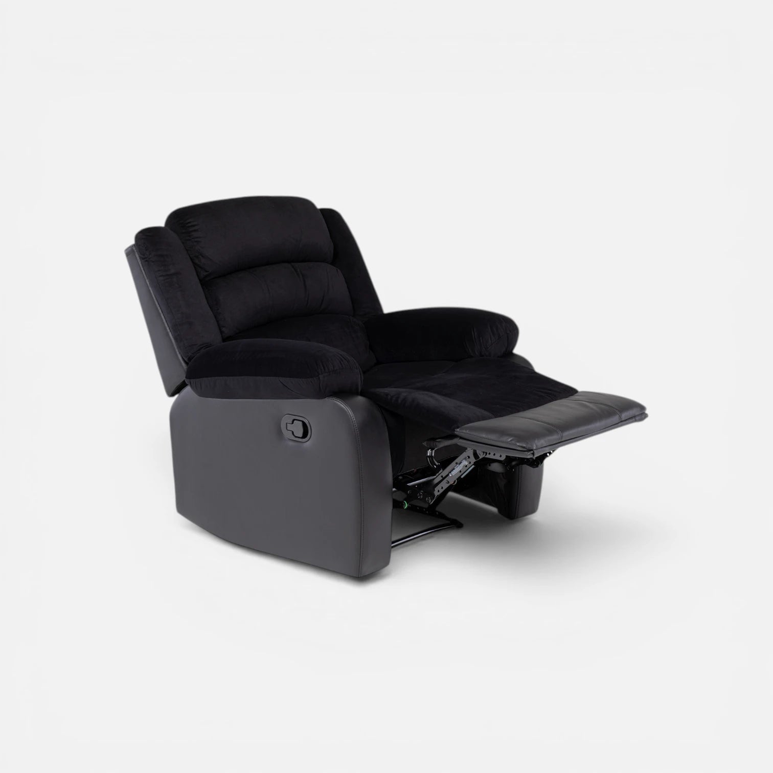 Sofá Bergere Marcus con Reclinación Manual -  Negro