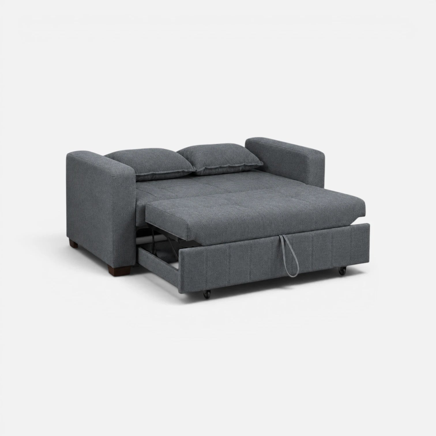 Sofá Cama Elena Tela Lino Finesse Gris Medio