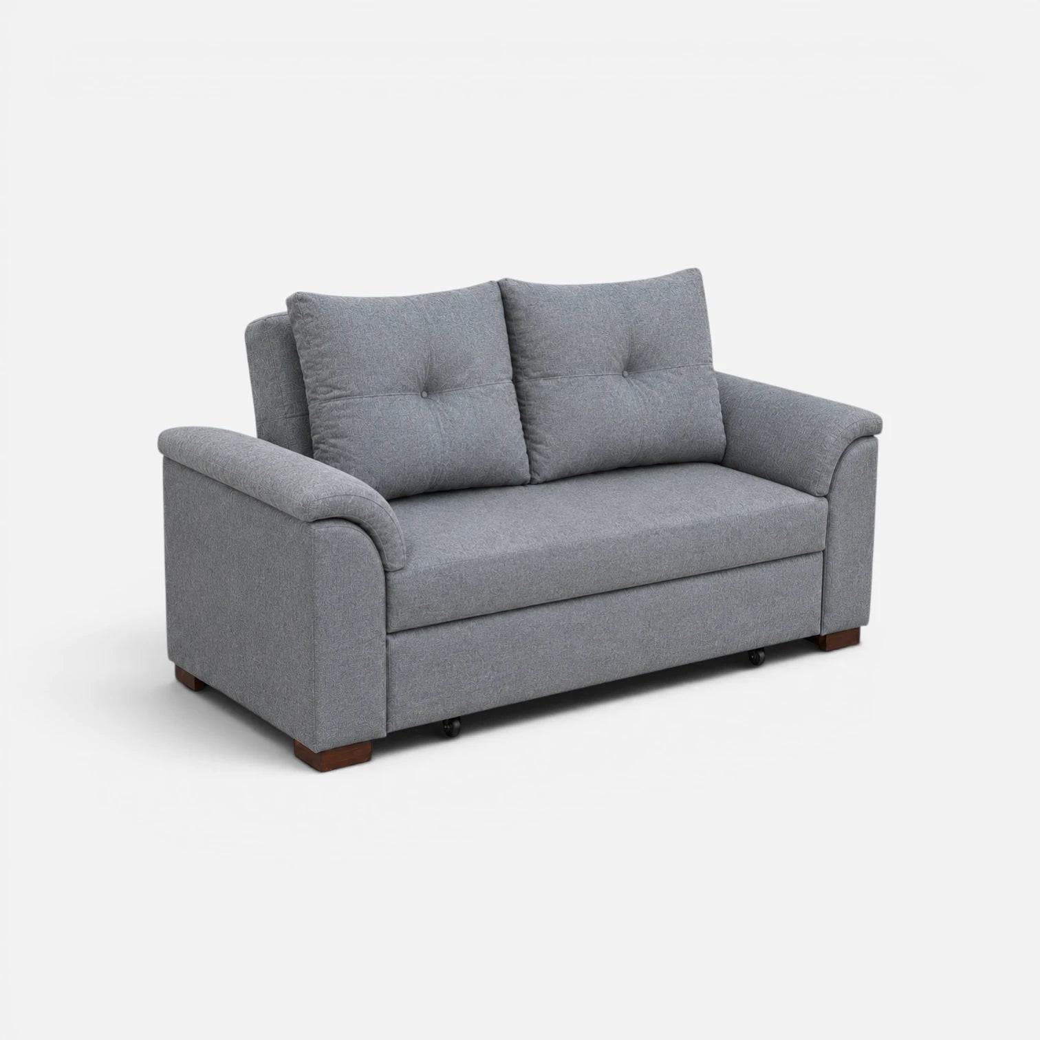 Sofá Cama Elena Tela Lino Finesse Gris Neutro