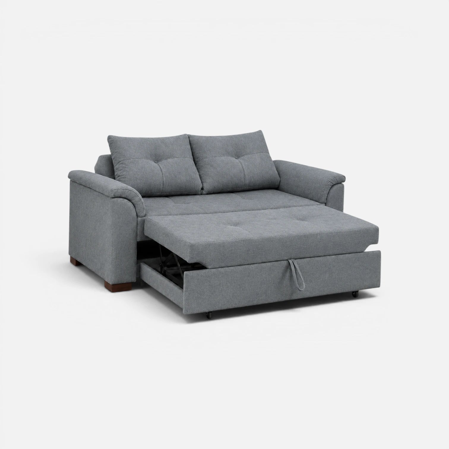 Sofá Cama Elena Tela Lino Finesse Gris Neutro