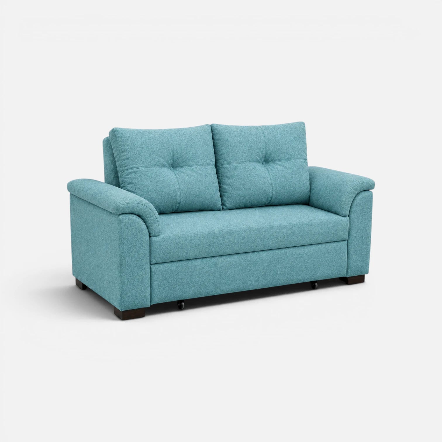 Sofá Cama Elena Tela Lino Finesse Verde Agua