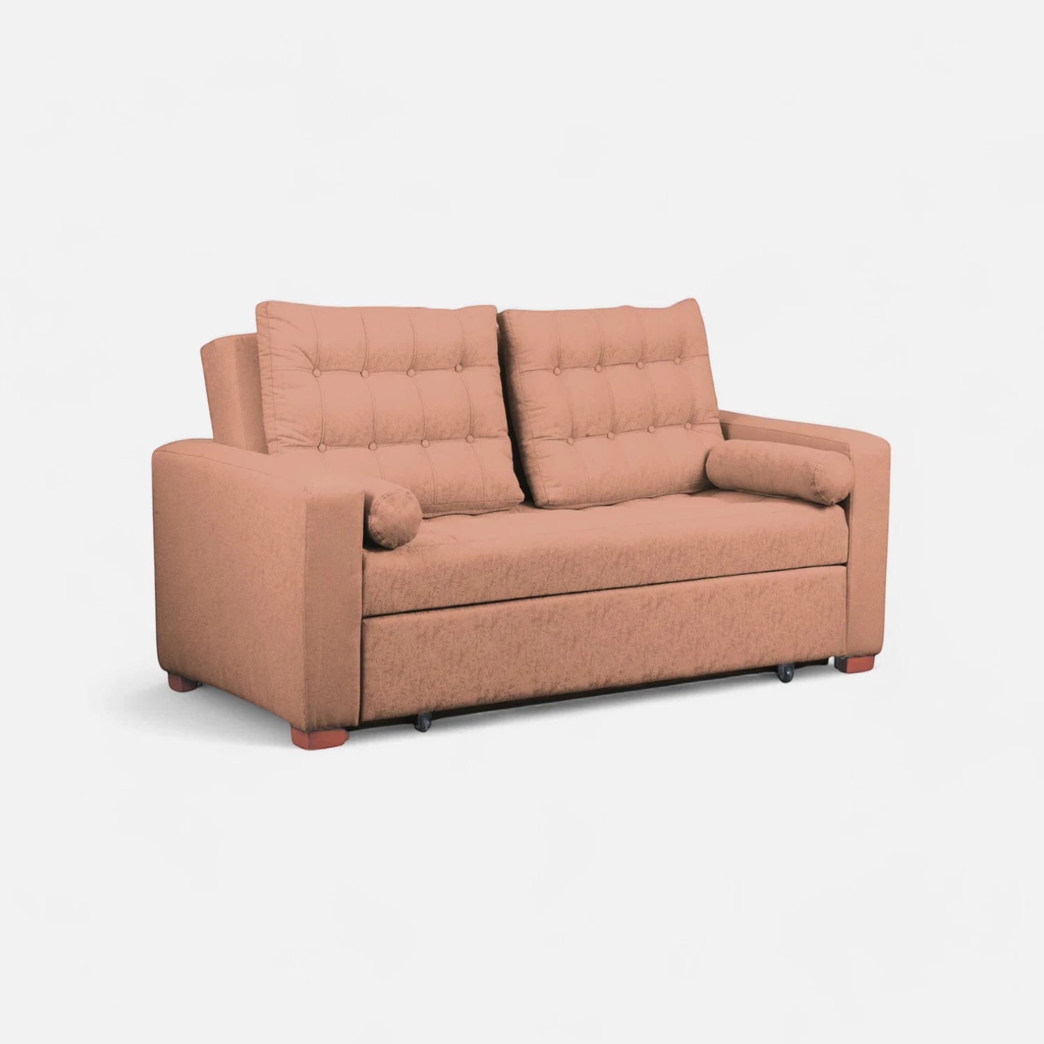 Sofá Cama Ciprés - Tela Lino Bahía Mostaza