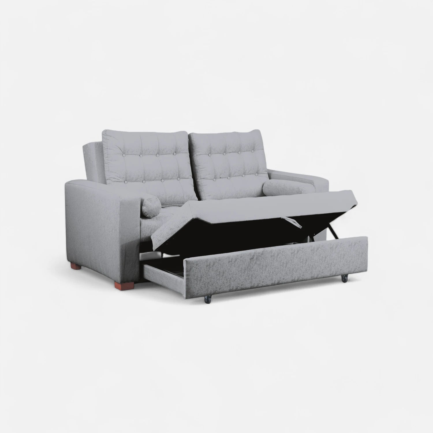 Sofá Cama Ciprés - Tela Lino Bahía Gris