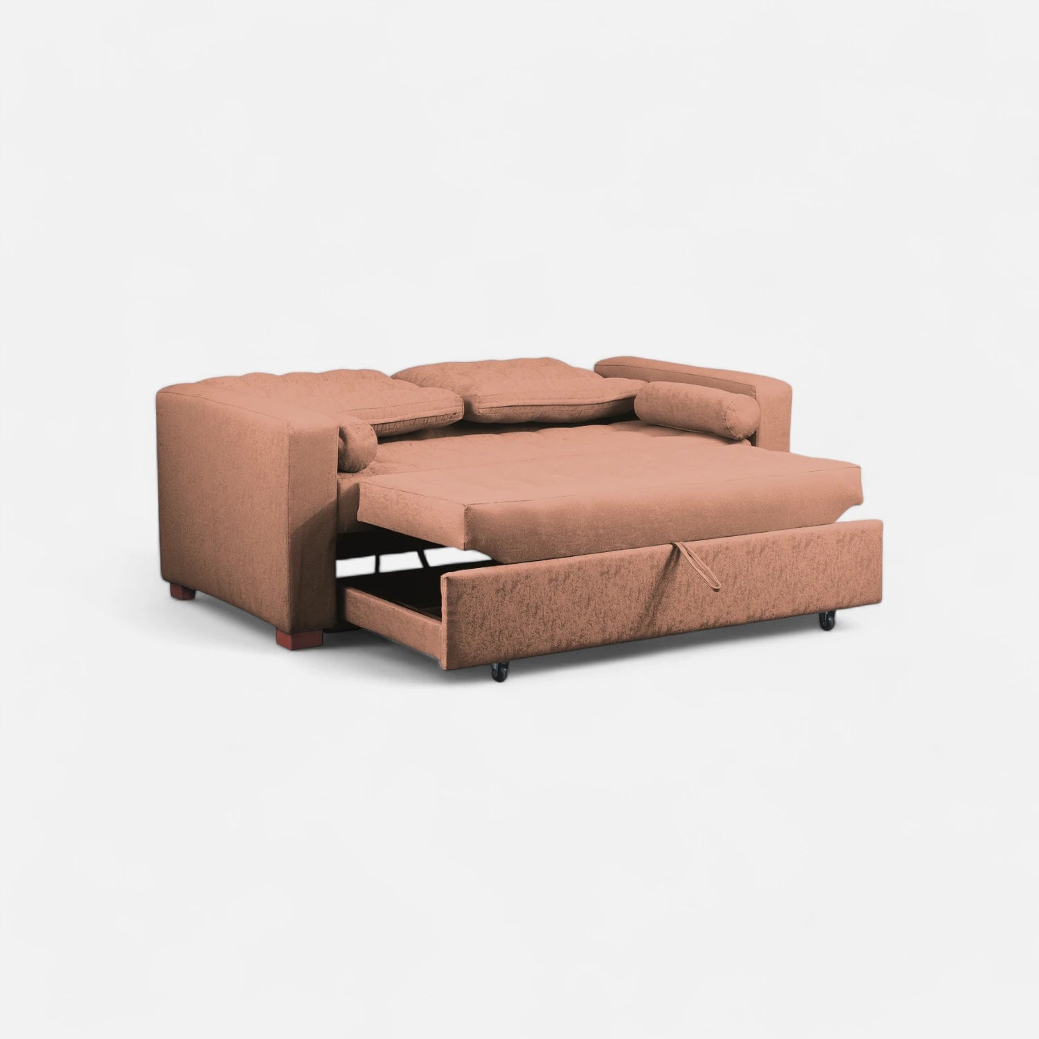 Sofá Cama Ciprés - Tela Lino Bahía Mostaza
