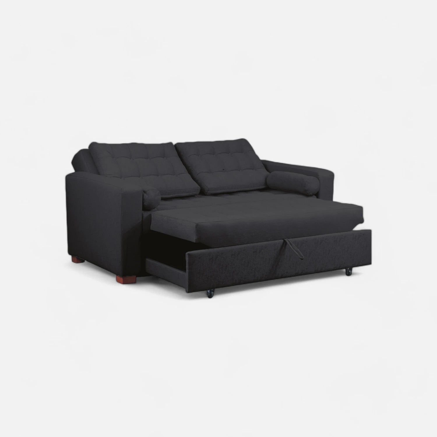 Sofá Cama Ciprés - Tela Lino Bahía Marengo