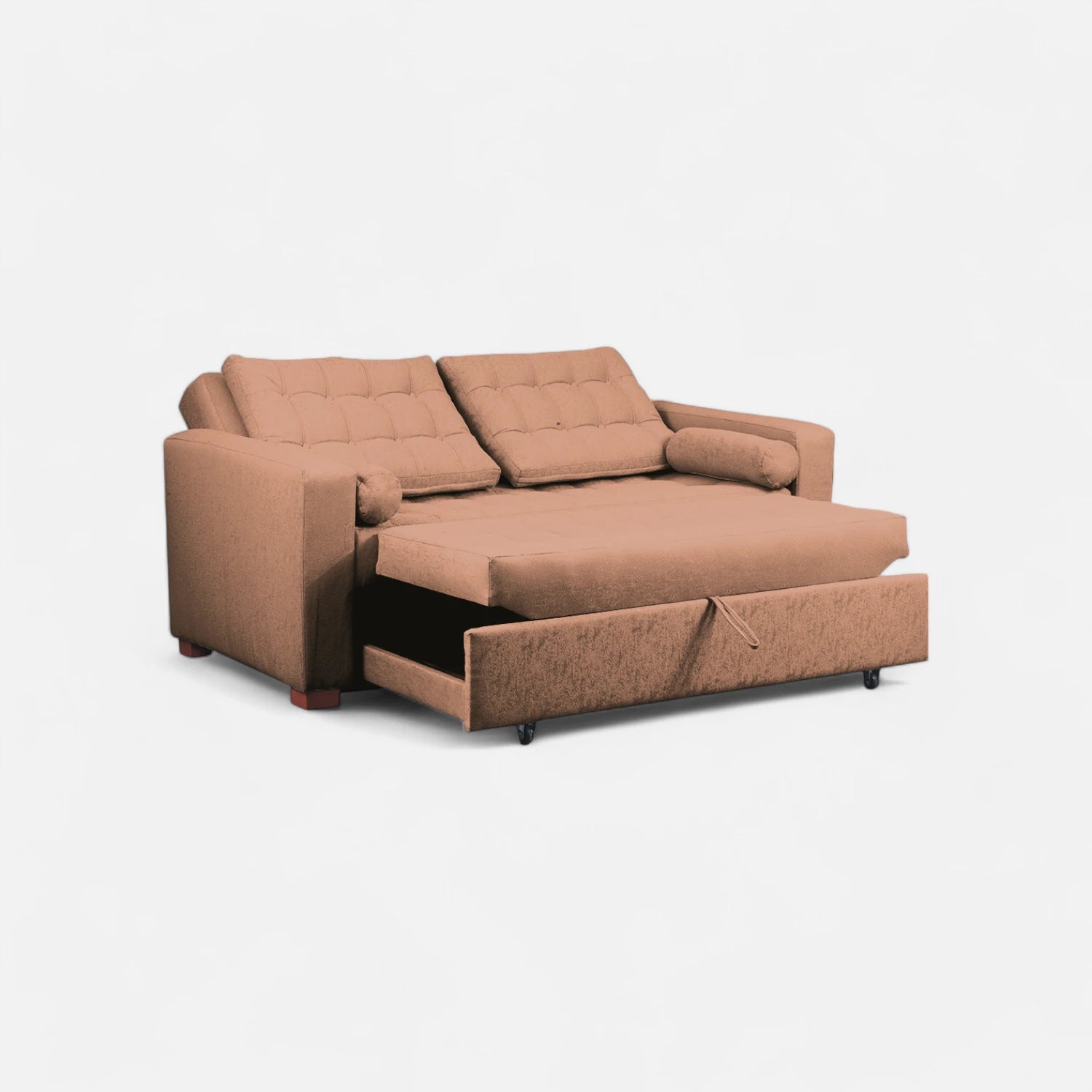 Sofá Cama Ciprés - Tela Lino Bahía Mostaza