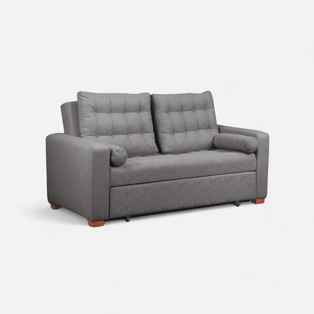 Sofá Cama Ciprés - Tela Lino Sidelli Gris