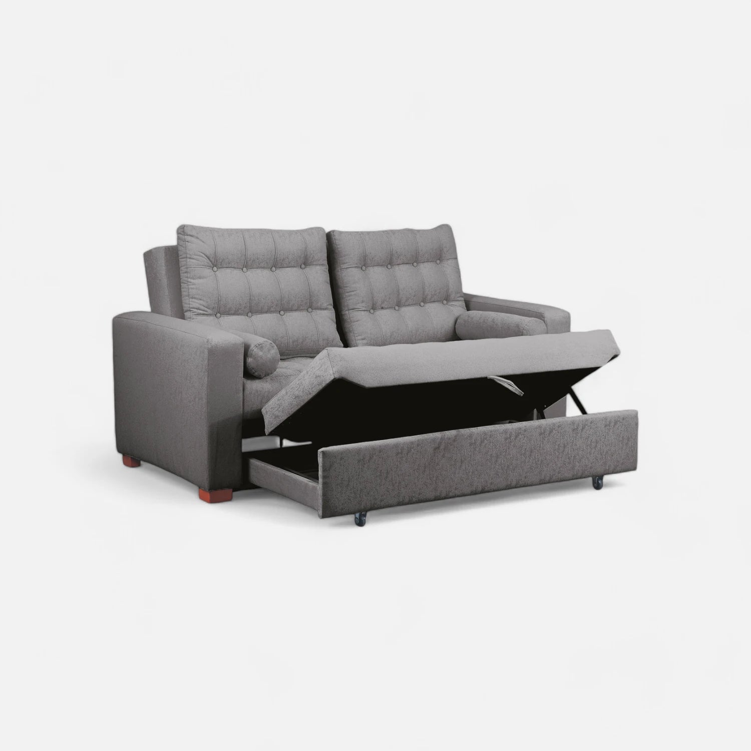 Sofá Cama Ciprés - Tela Lino Sidelli Gris
