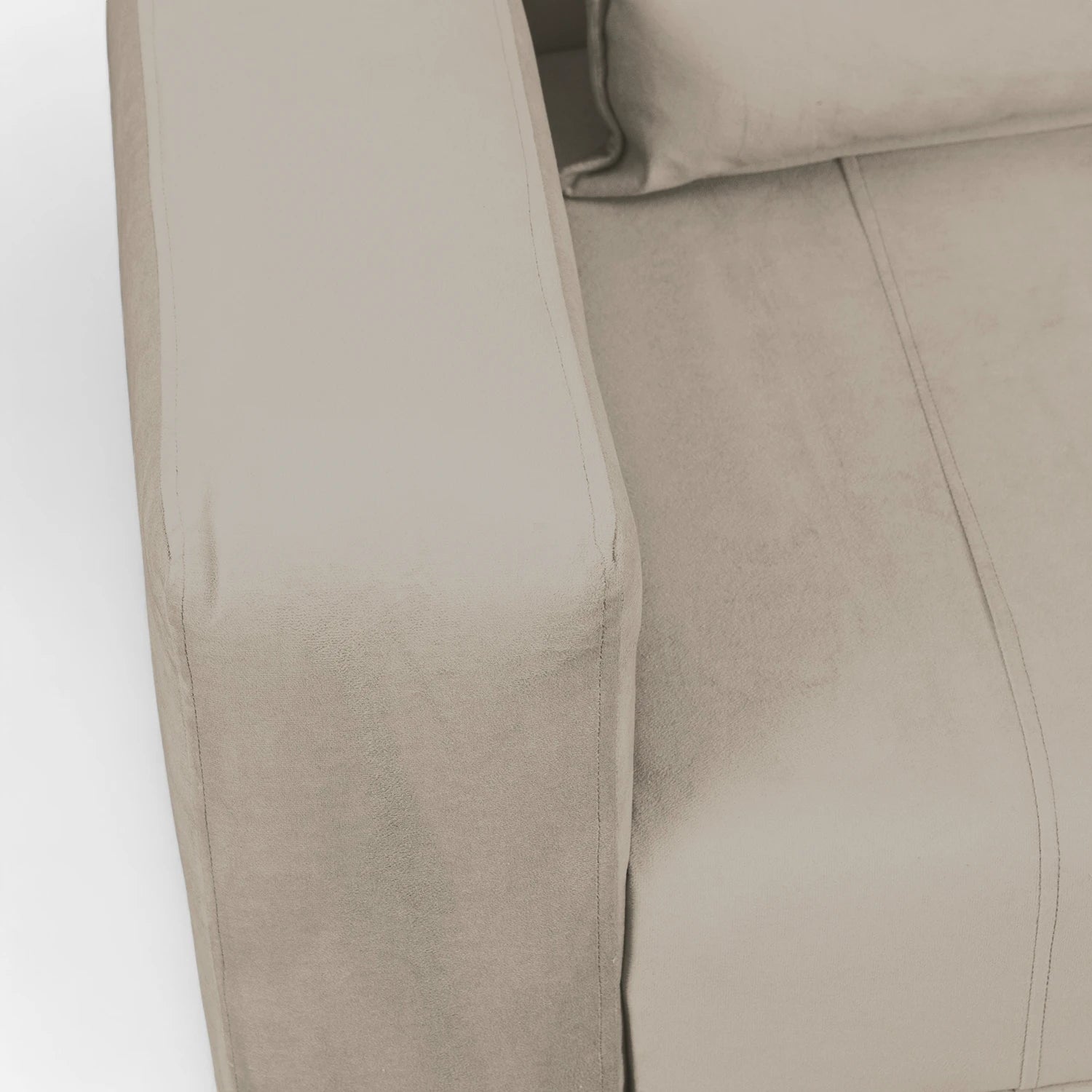 Sofá Cama Olivia - Tela Felpa Beige
