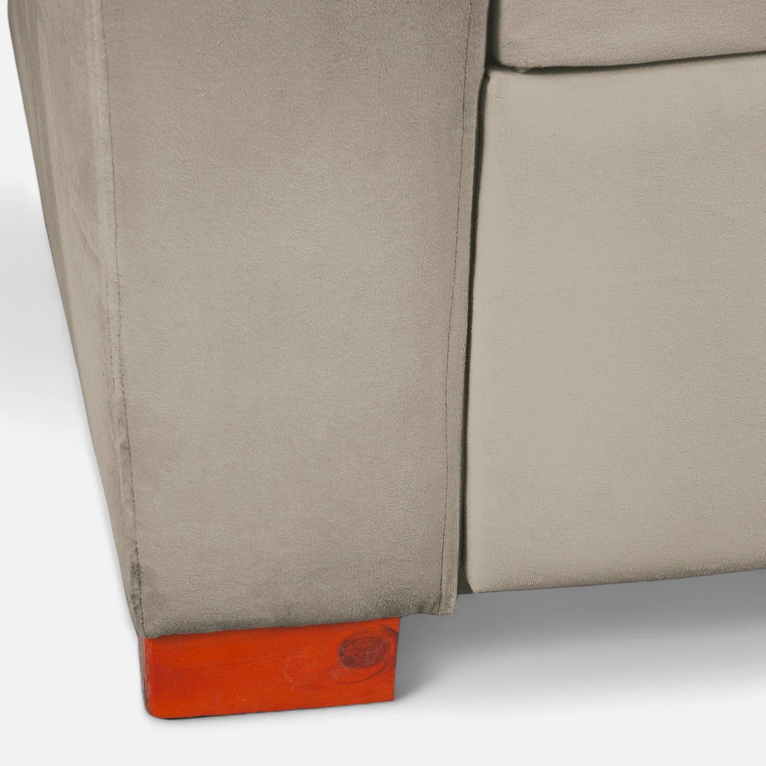 Sofá Cama Olivia - Tela Felpa Beige