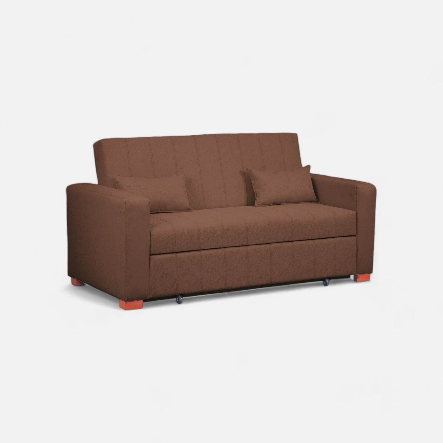 Sofá Cama Olivia - Tela Lino Sidelli Café