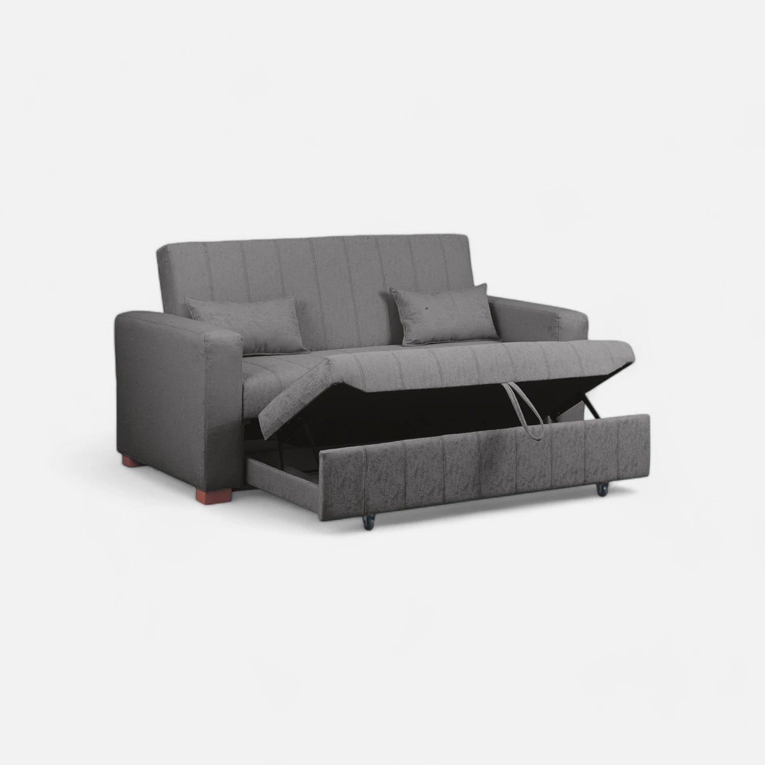 Sofá Cama Olivia - Tela Lino Sidelli Gris