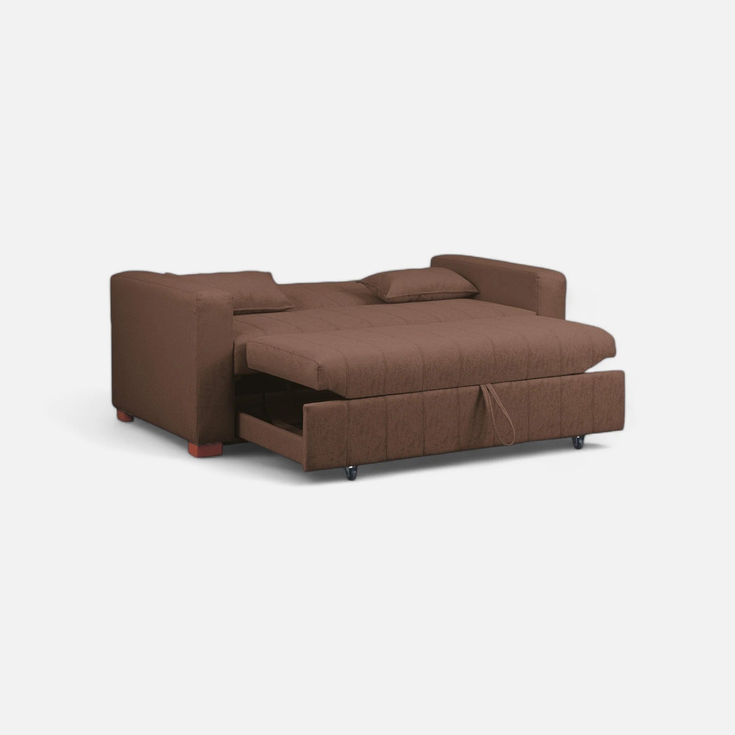 Sofá Cama Olivia - Tela Lino Sidelli Café
