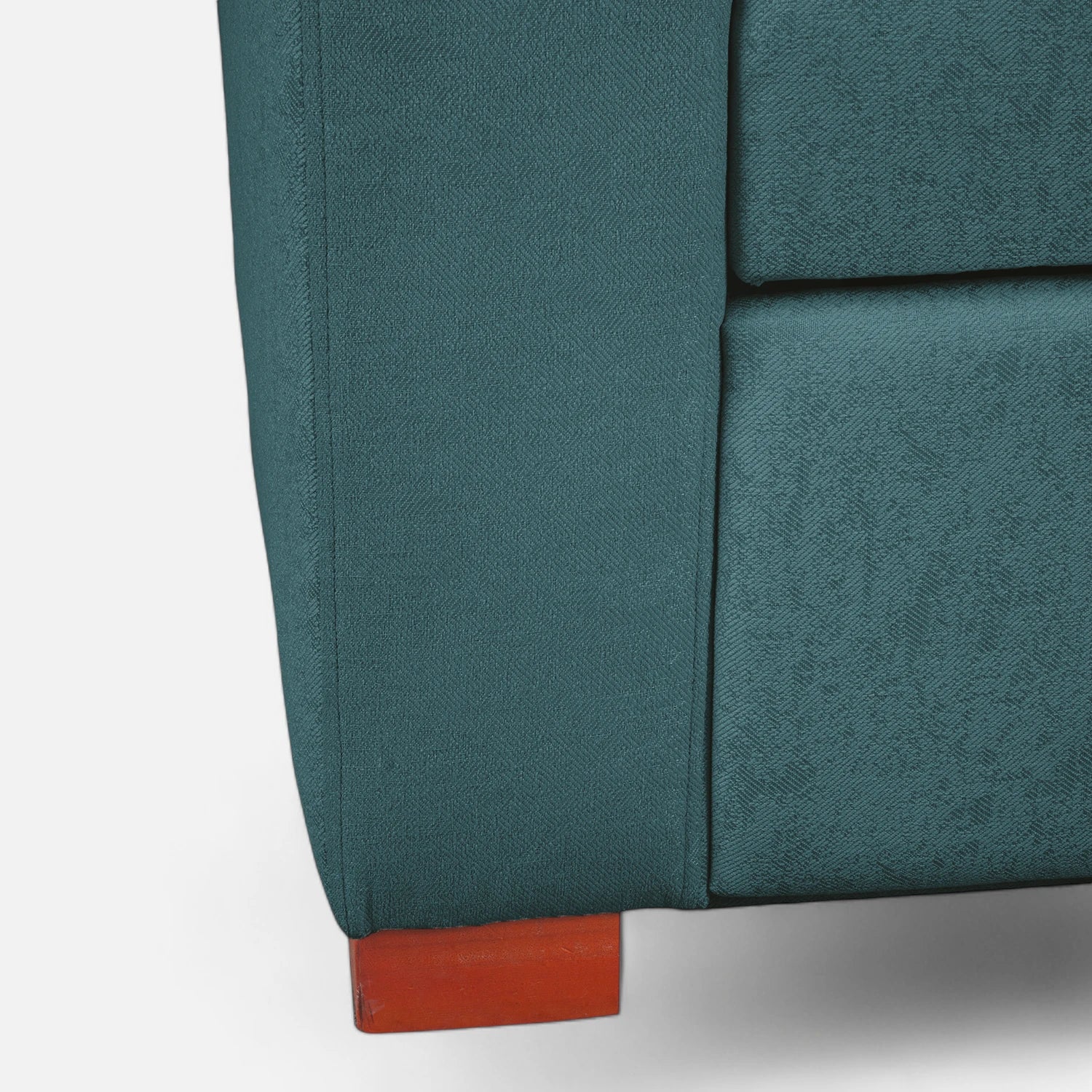 Sofá Cama Olivia - Tela Lino Sidelli Azul Petróleo