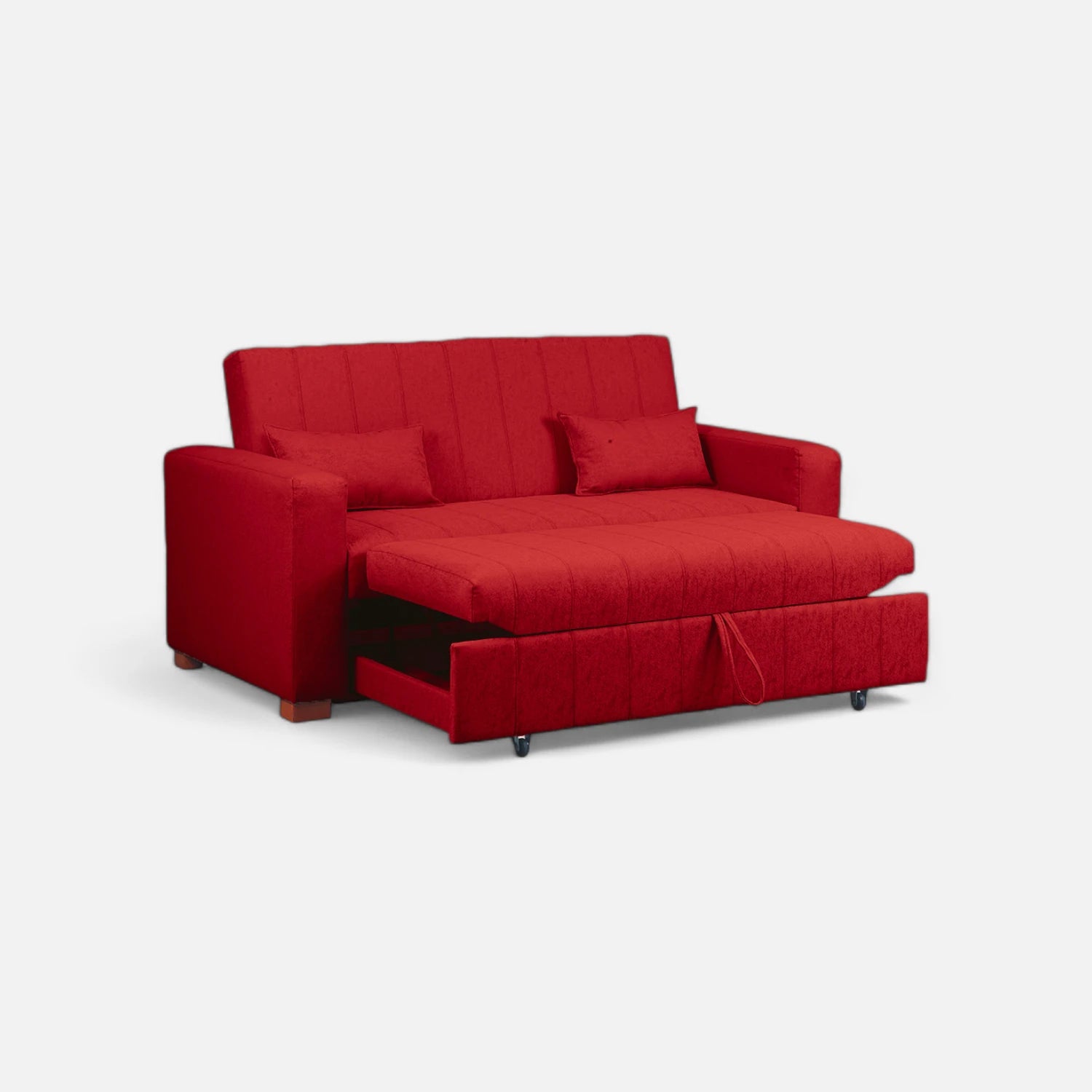Sofá Cama Olivia - Tela Lino Sidelli Burdeo