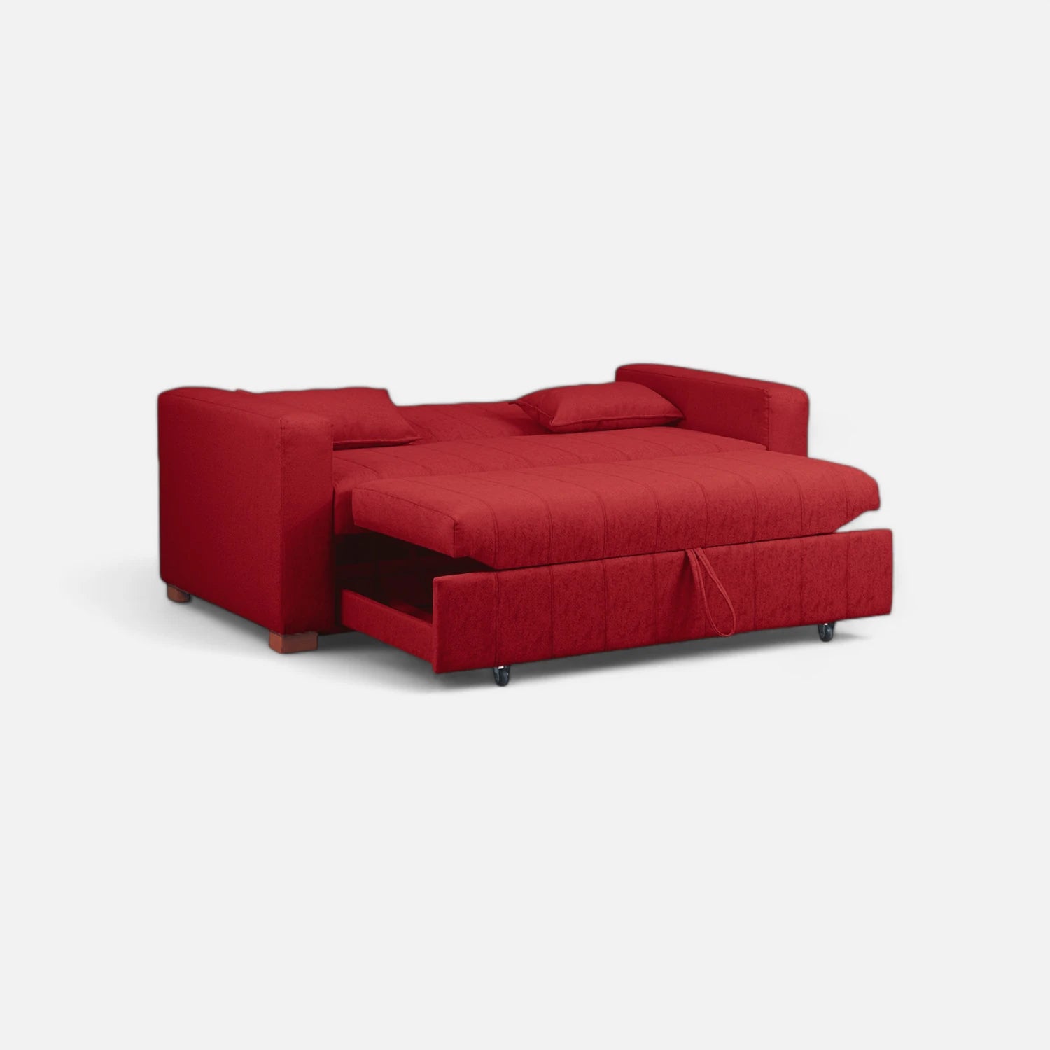 Sofá Cama Olivia - Tela Lino Sidelli Burdeo