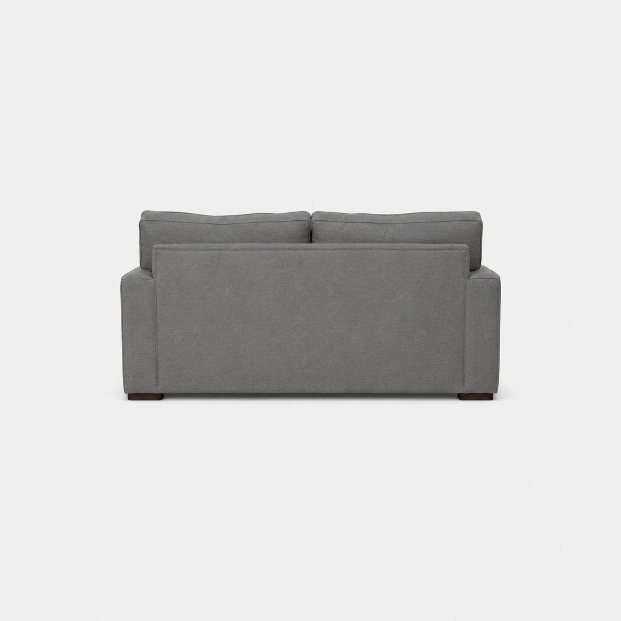 Sofá Monik 2 Cuerpos - Tela Lino Finesse Gris Medio