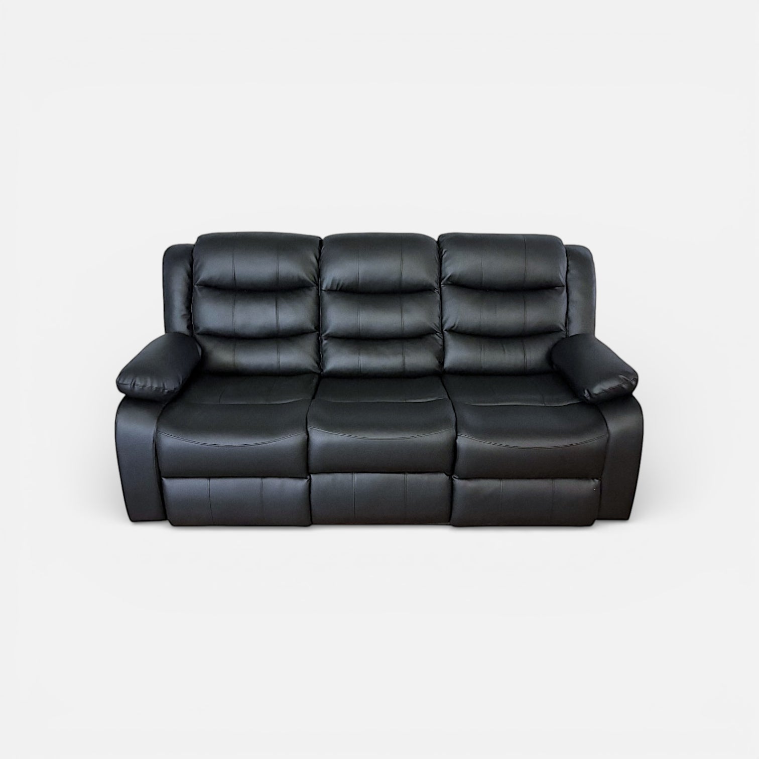 Bergere - Sofá reclinable de 3 cuerpos negro | mueblesamerica.cl