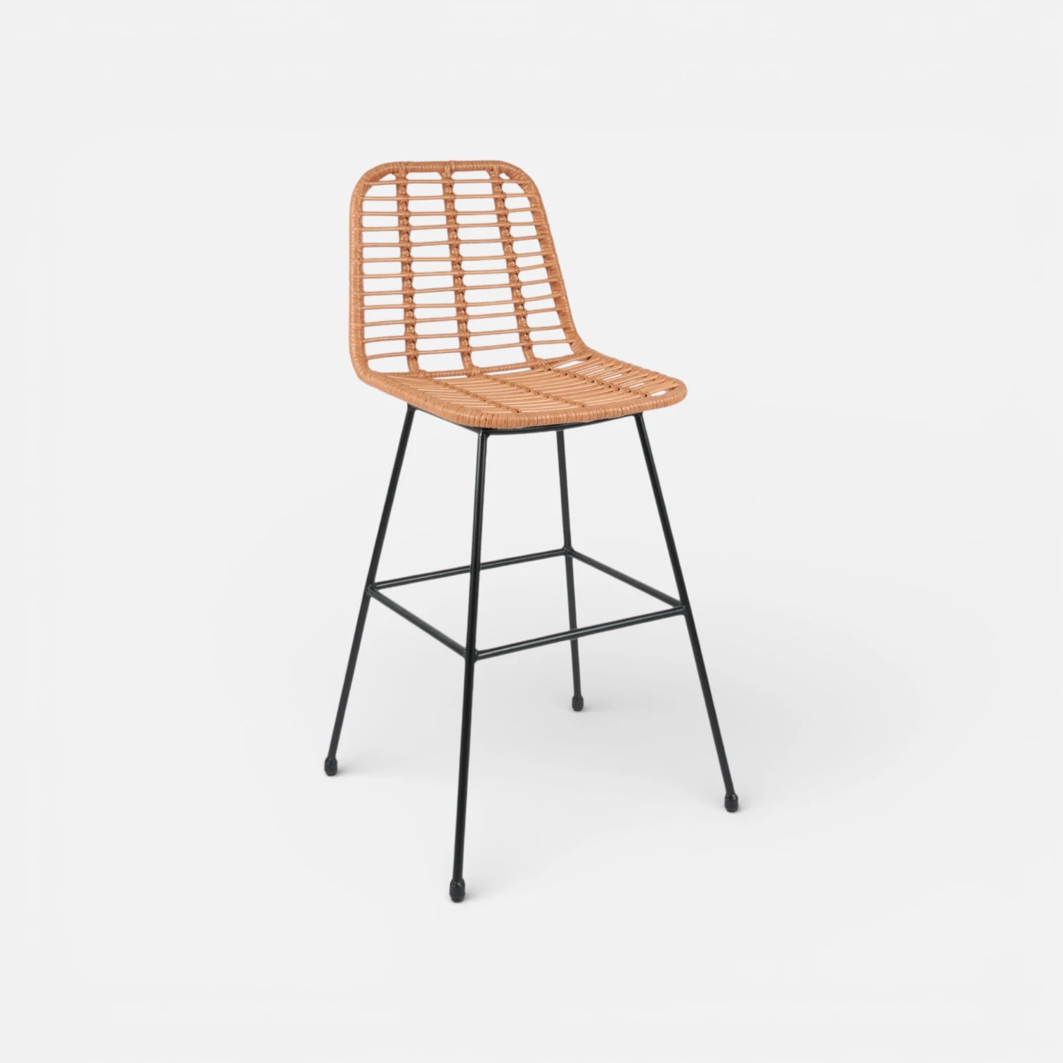 Taburete Alto de Terraza Rattan Grecia Color Madera