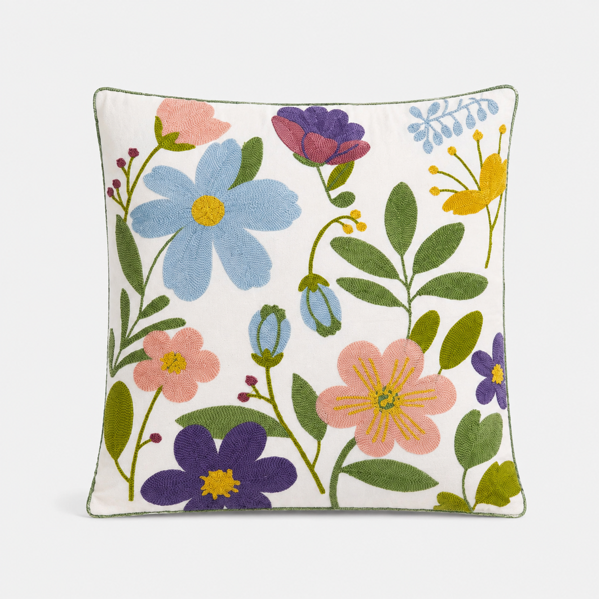 Cojín decorativo jardín primaveral 50 x 50 cm - vista frontal