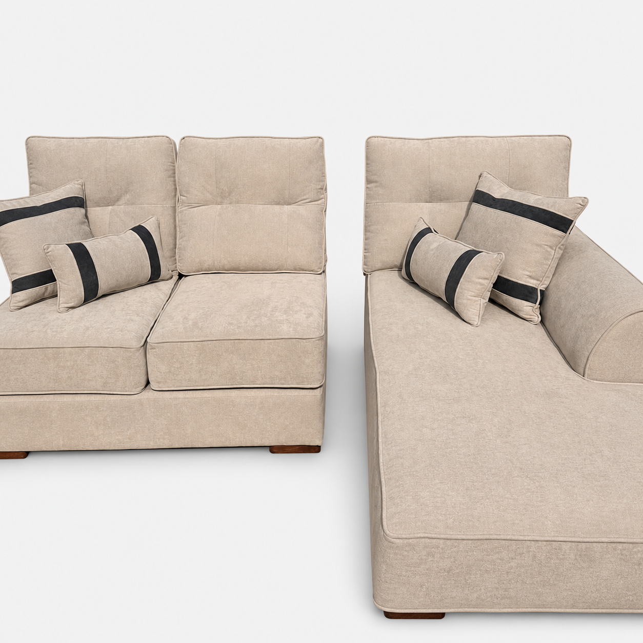 Seccional Monik Derecho - Tela Lino Finesse Beige