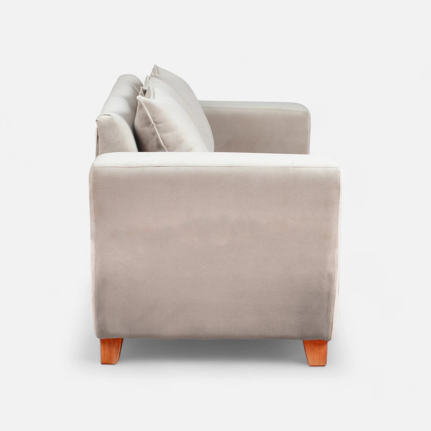 Sofá Florencia 3 Cuerpos - Tela Felpa Beige