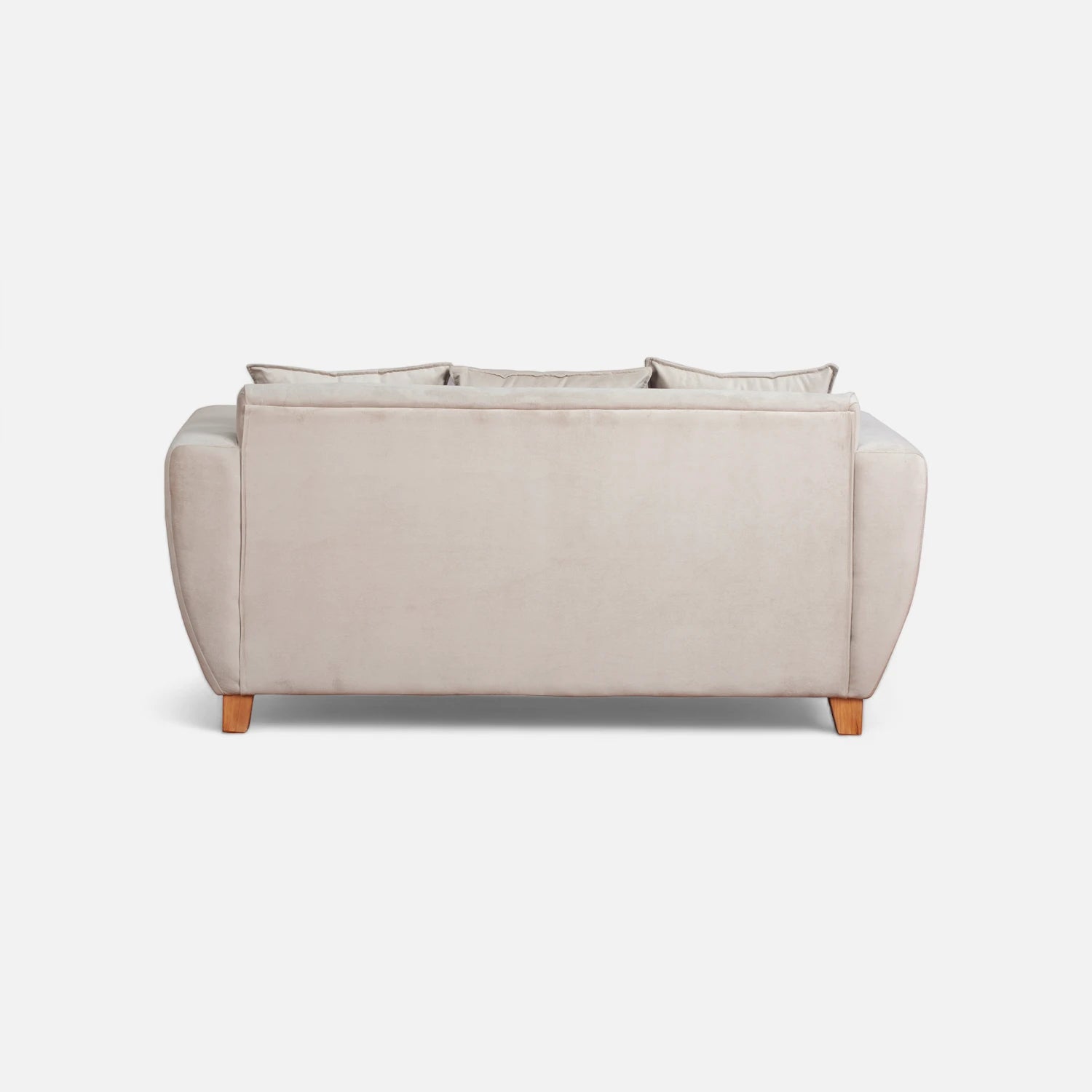 Sofá Florencia 3 Cuerpos - Tela Felpa Beige