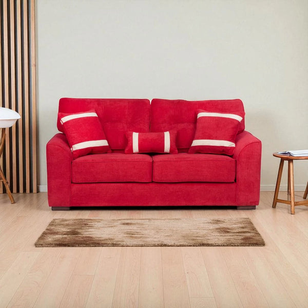 Sofá Monik 3 Cuerpos - Tela Lino Finesse Burdeo