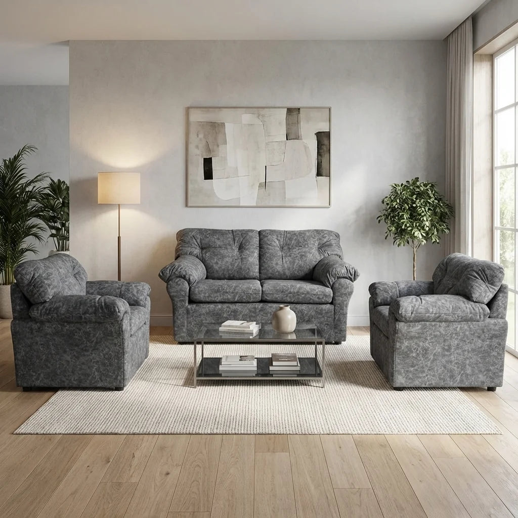 Living América 211 - Cuero Sintético Auris Gris