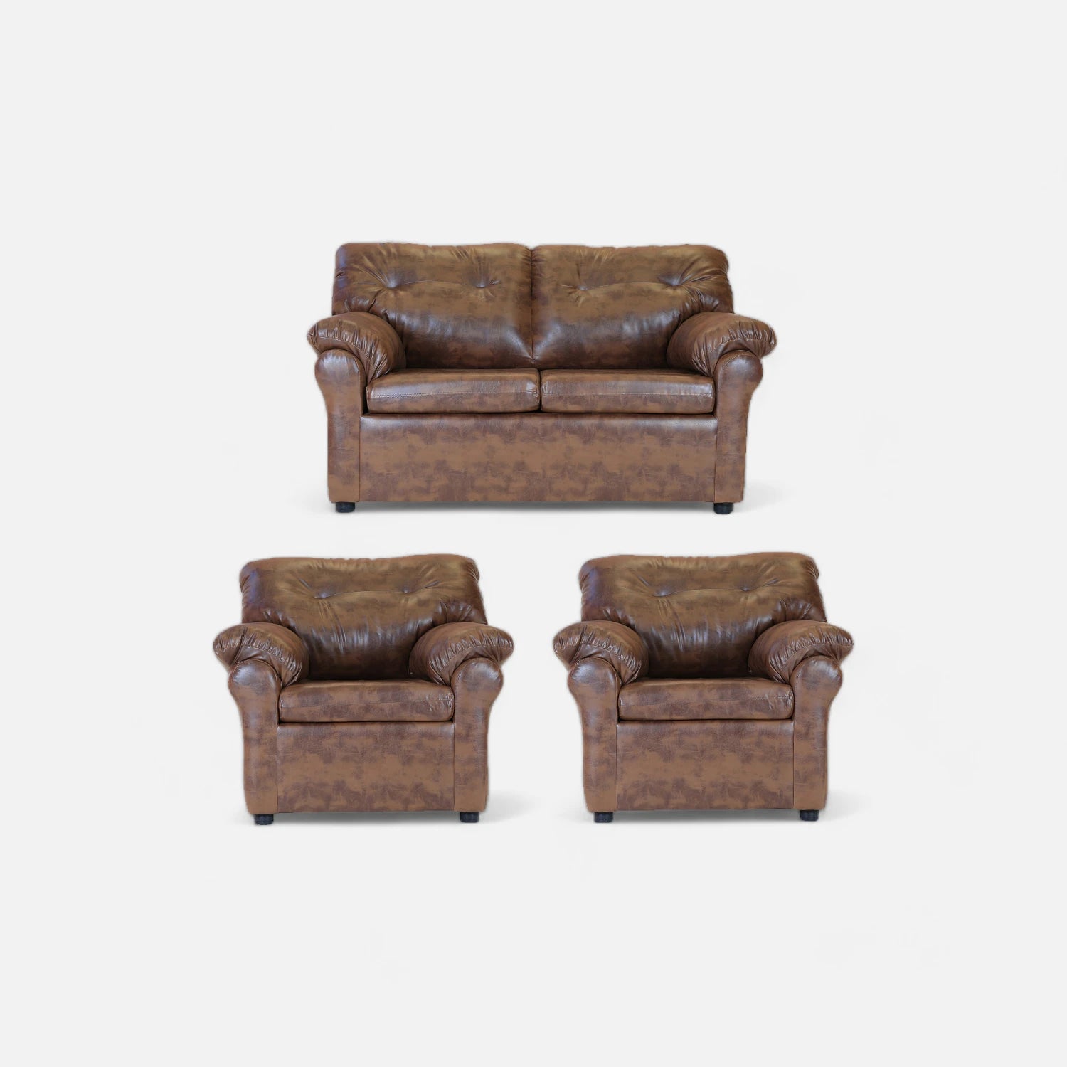 Living América 211 - Cuero Sintético Pu Caramelo