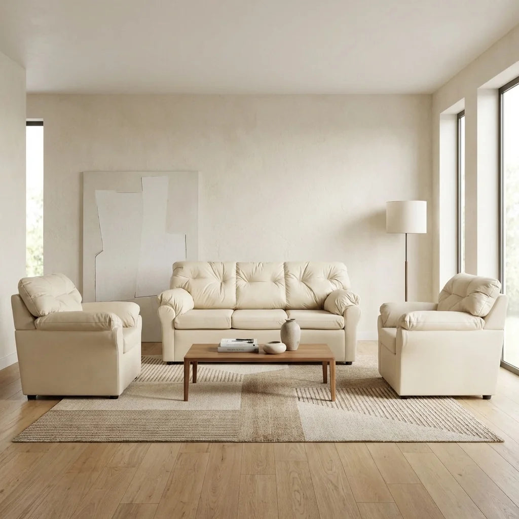 Living América 311 - Cuero Sintético Pu Beige