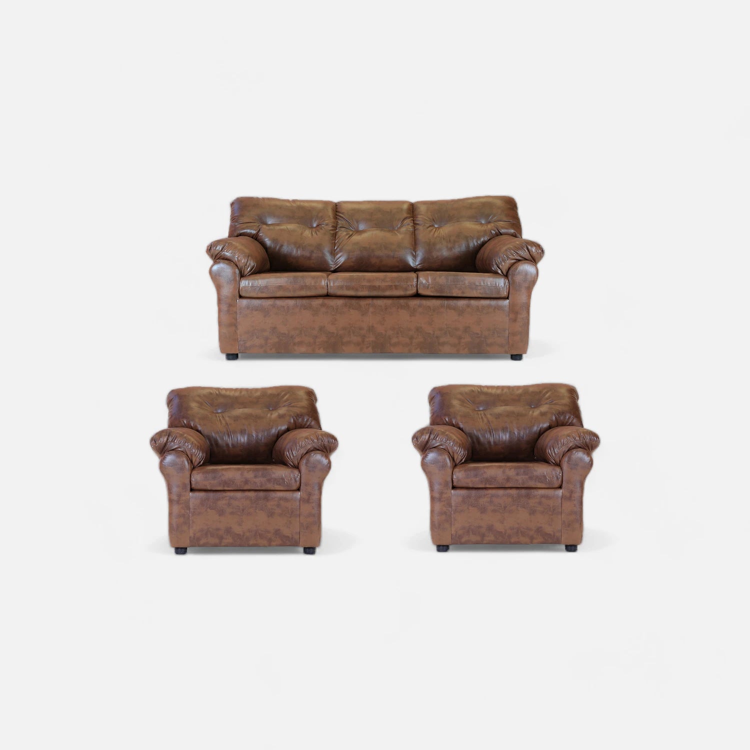 Living América 311 - Cuero Sintético Pu Caramelo