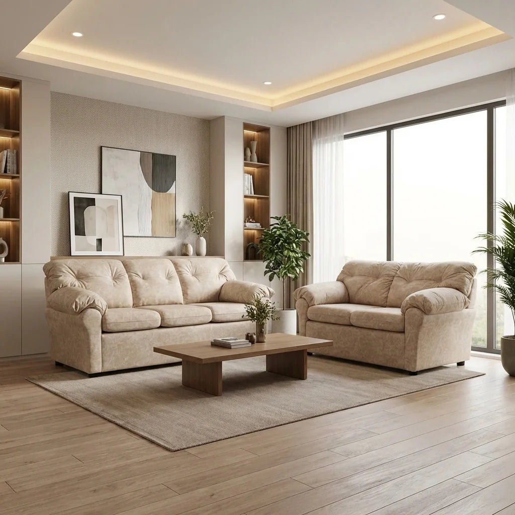 Living América 32 - Cuero Sintético Auris Beige