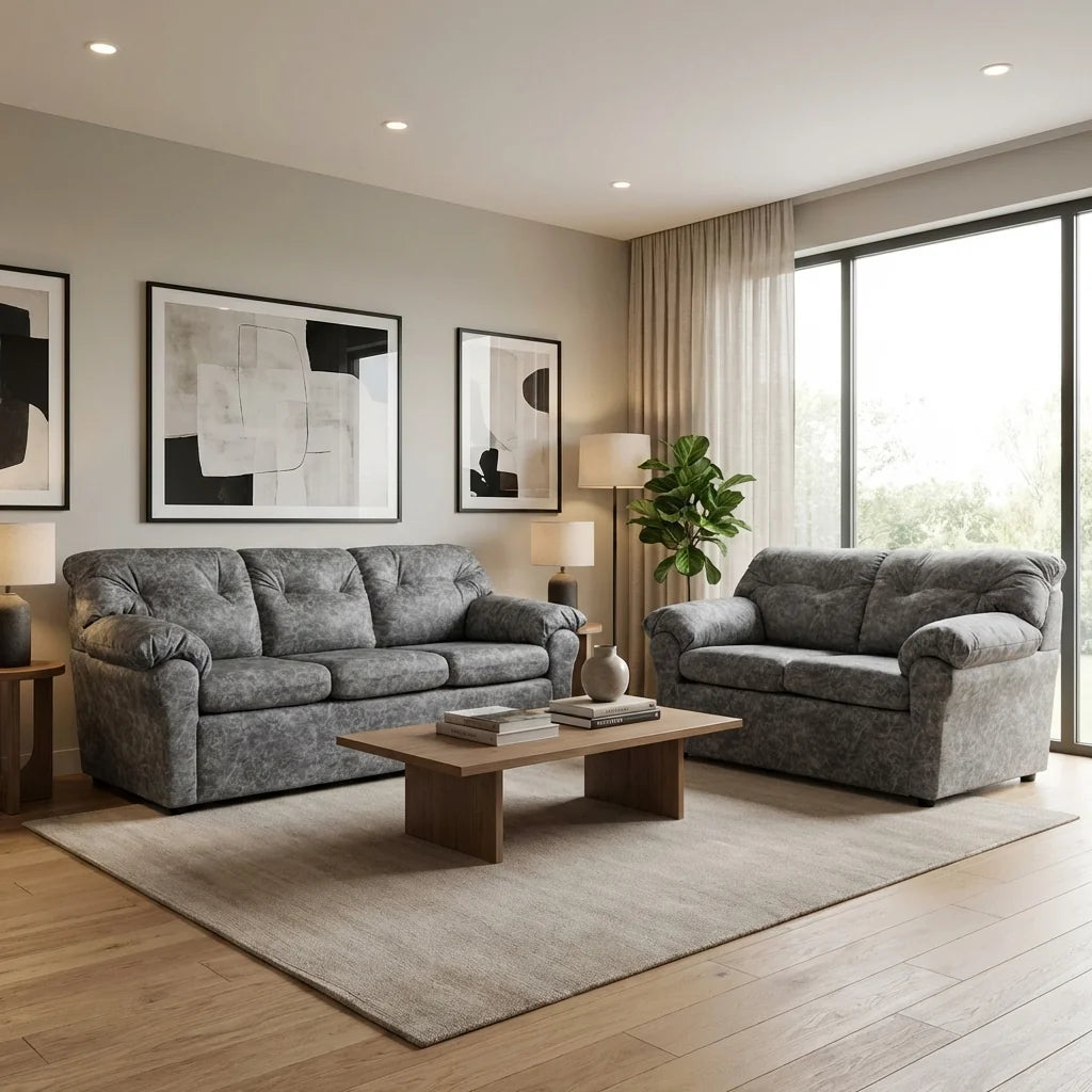 Living América 32 - Cuero Sintético Auris Gris
