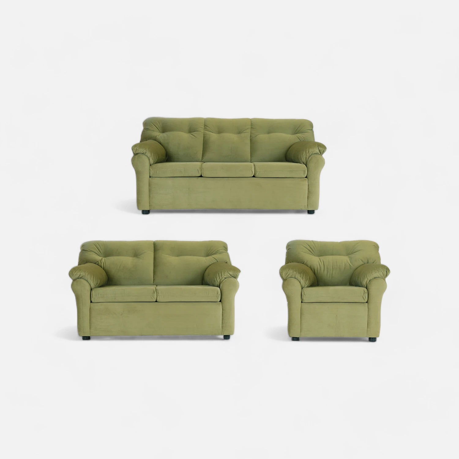 Living América 321 - Tela Felpa Verde Musgo