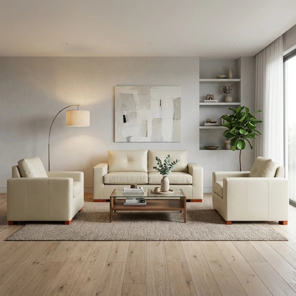 Living Franco 211 - Cuero Sintético Pu Beige