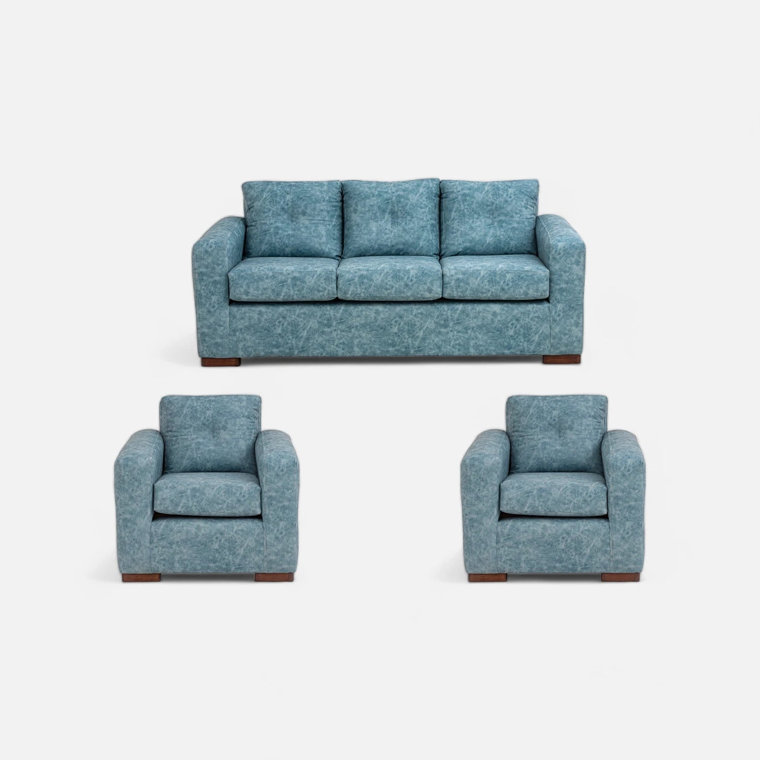 Living Franco 311 - Cuero Sintético Auris Azul Claro