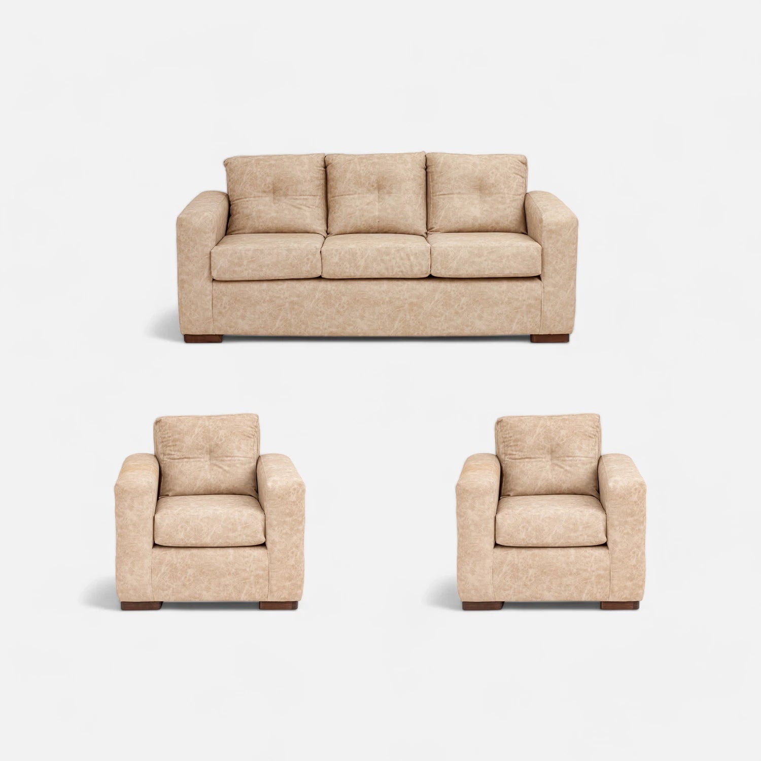 Living Franco 311 - Cuero Sintético Auris Beige
