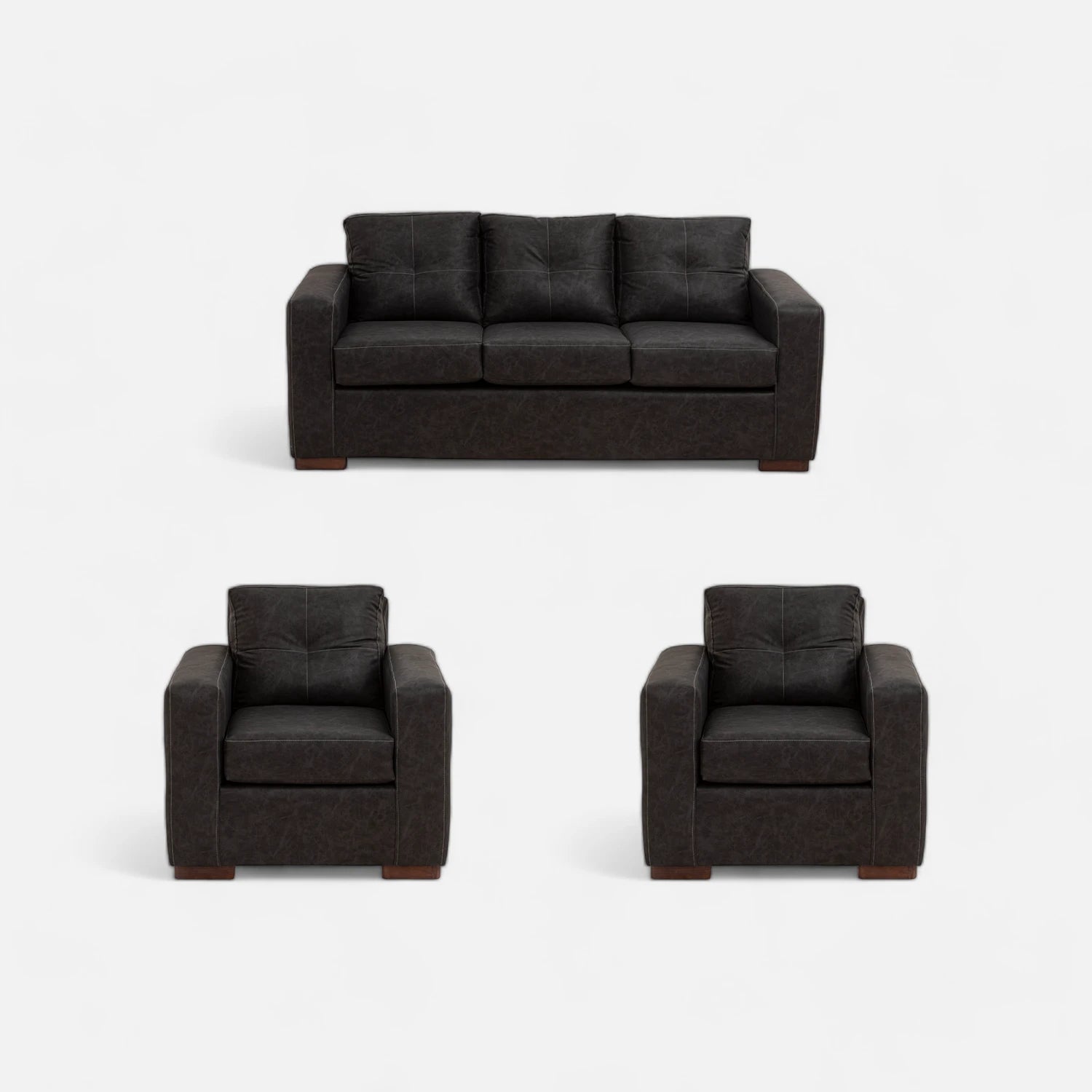 Living Franco 311 - Cuero Sintético Auris Negro