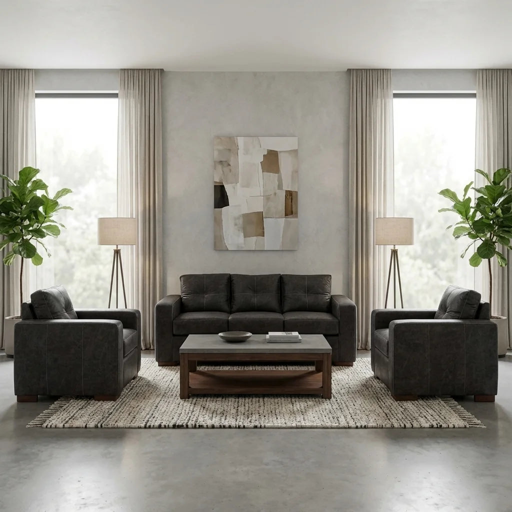 Living Franco 311 - Cuero Sintético Auris Negro