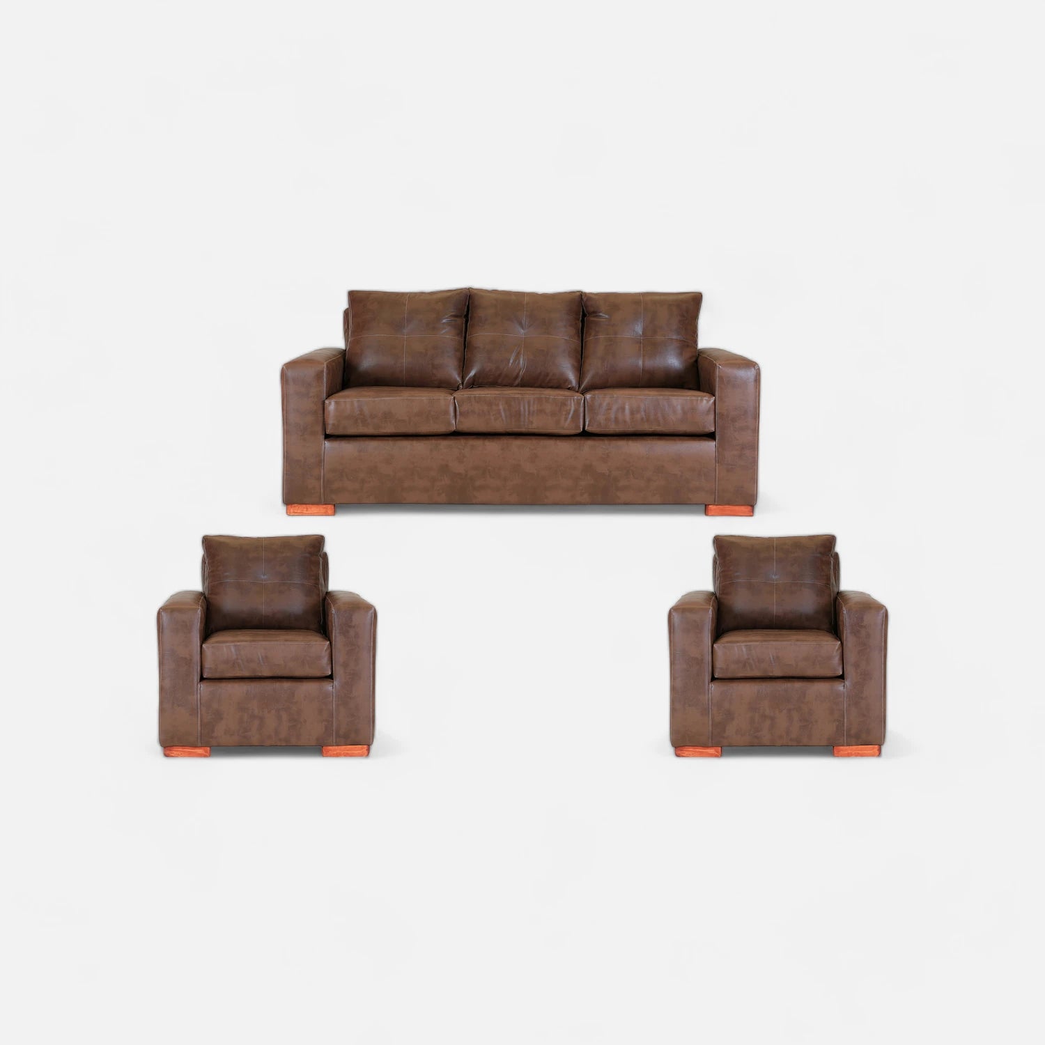 Living Franco 311 - Cuero Sintético Pu Caramelo