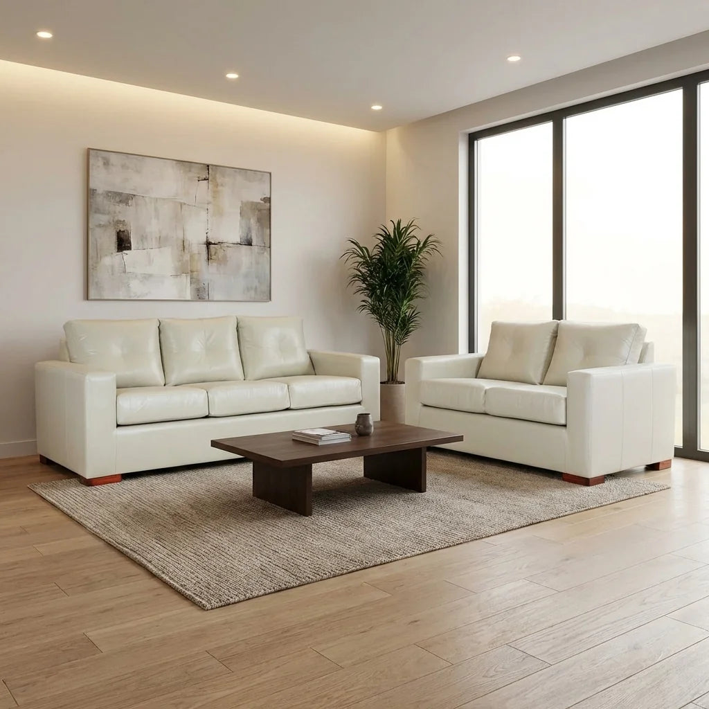 Living Franco 32 - Cuero Sintético Pu Beige