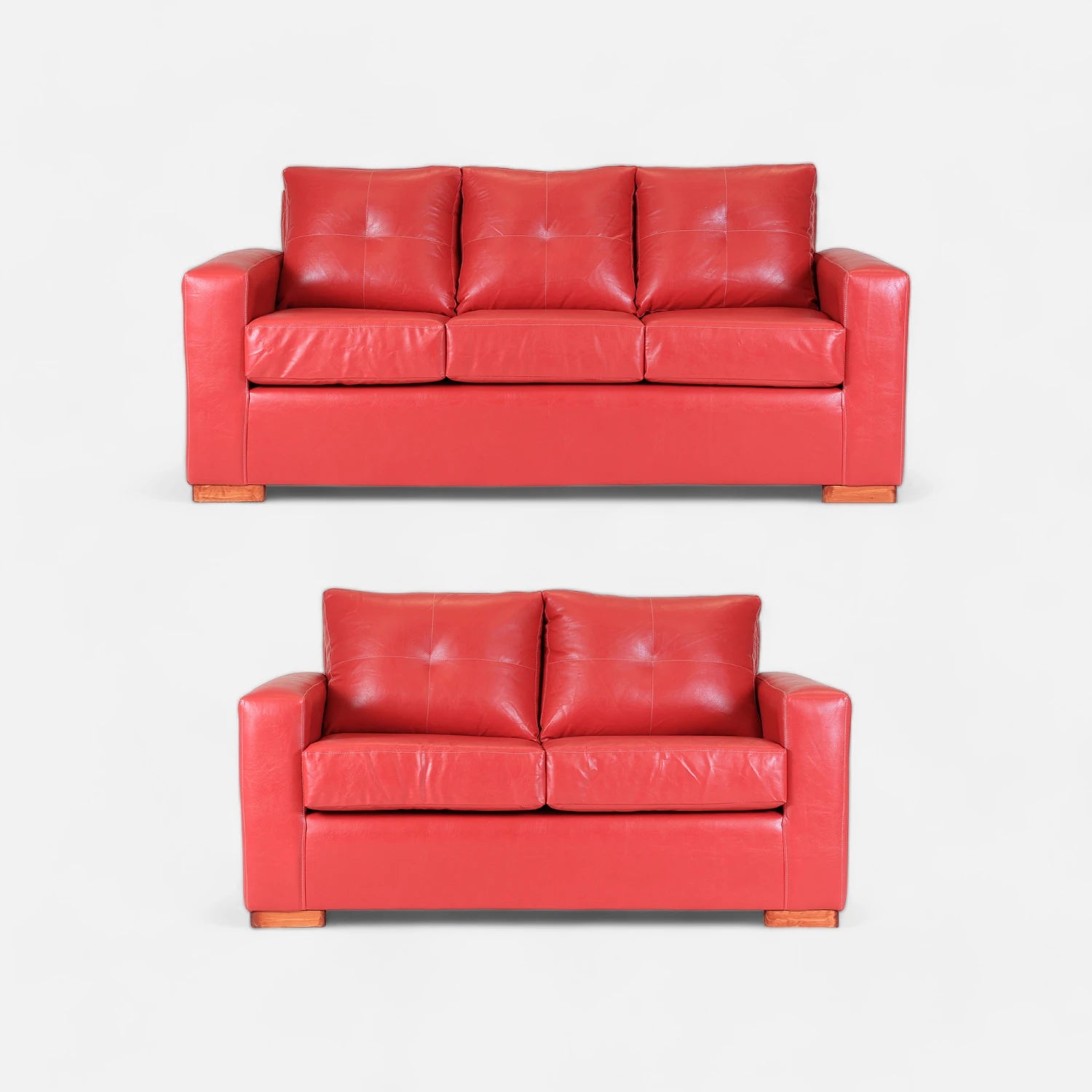Living Franco 32 - Cuero Sintético Pu Rojo