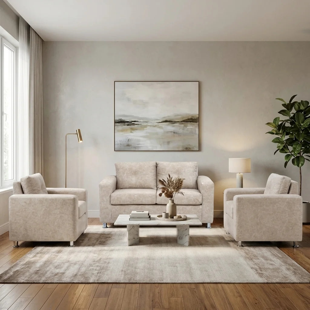 Living George 211 - Cuero Sintético Auris  Beige