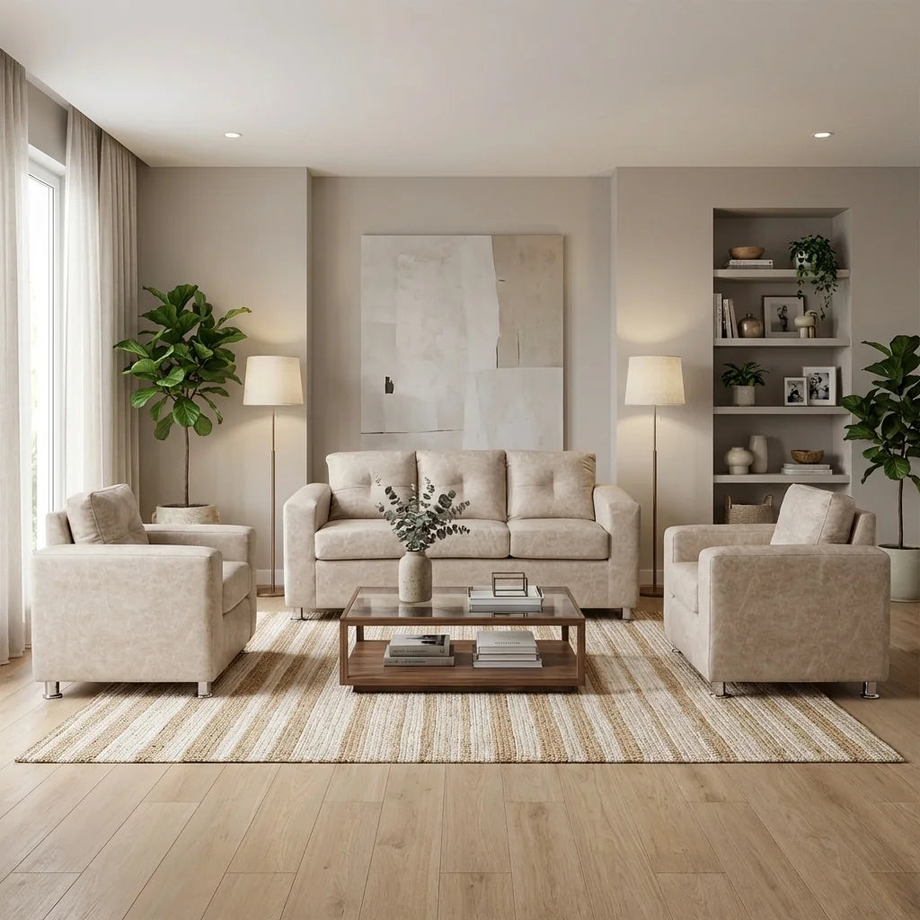 Living George 311 - Cuero Sintético Auris Beige
